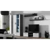 Conjunto de prateleiras de parede flutuantes Cama Meble SOHO, 2 prateleiras, 1250×200×200 mm, aglomerado de partículas, cinzento mate