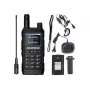 Rádio portátil Baofeng UV-17E — 5 W, bateria 1800 mAh, VOX, lanterna, rádio FM, alcance até 10 km, preto (conjunto de 2)