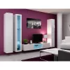 Armário de parede cama meble VIGO 180 — 1800×400×300 mm, branco/branco brilhante
