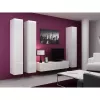 Armário de parede cama meble VIGO 180 — 1800×400×300 mm, branco/branco brilhante