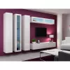 Armário de parede cama meble VIGO 180 — 1800×400×300 mm, branco/branco brilhante