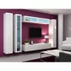 Armário de parede cama meble VIGO 180 — 1800×400×300 mm, branco/branco brilhante