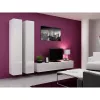 Armário de parede cama meble VIGO 180 — 1800×400×300 mm, branco/branco brilhante