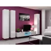 Armário de parede cama meble VIGO 180 — 1800×400×300 mm, branco/branco brilhante