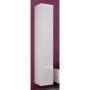 Armário de parede cama meble VIGO 180 — 1800×400×300 mm, branco/branco brilhante