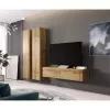 Armário de parede Cama Meble VIGO 180, 1800×400×300 mm, carvalho Wotan