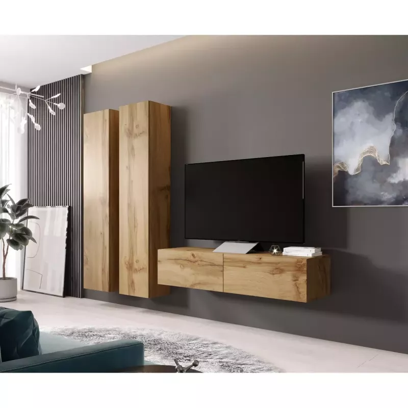 Armário de parede Cama Meble VIGO 180, 1800×400×300 mm, carvalho Wotan