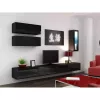 Armário de parede cama meble VIGO 90 — 900×350×320 mm, preto/preto brilhante