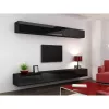 Armário de parede cama meble VIGO 90 — 900×350×320 mm, preto/preto brilhante