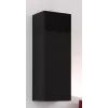 Armário de parede cama meble VIGO 90 — 900×350×320 mm, preto/preto brilhante