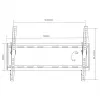 Suporte de parede para TV MACLEAN MC-605, suporte fixo inclinável, VESA 75x75–600x400, até 55 kg, para ecrãs de 32–80 polegadas