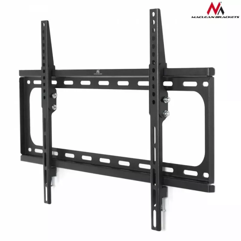 Suporte de parede para TV MACLEAN MC-605, suporte fixo inclinável, VESA 75x75–600x400, até 55 kg, para ecrãs de 32–80 polegadas