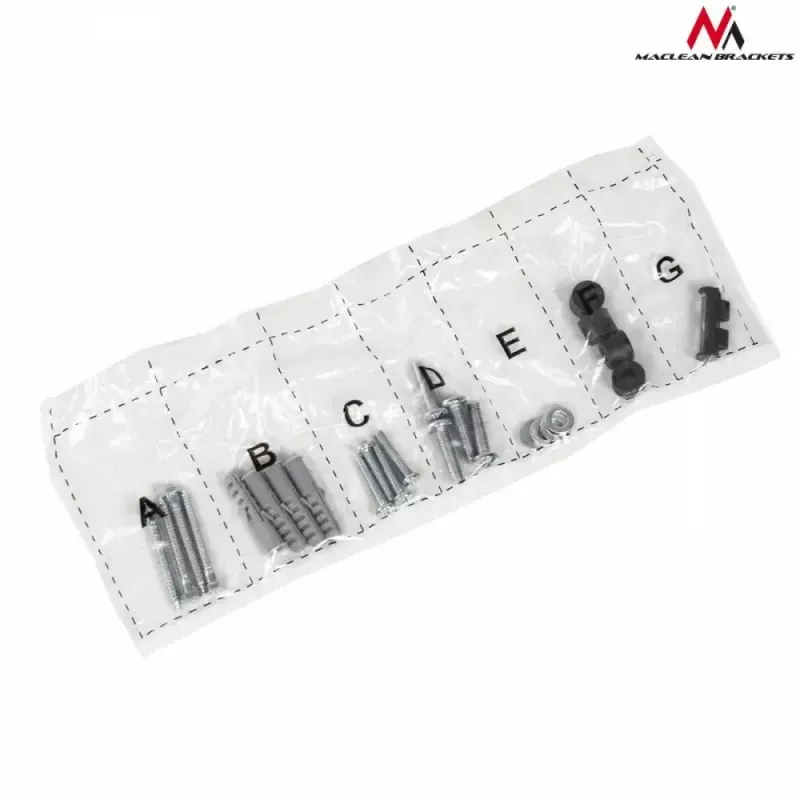 Suporte de parede para TV MACLEAN MC-605, suporte fixo inclinável, VESA 75x75–600x400, até 55 kg, para ecrãs de 32–80 polegadas