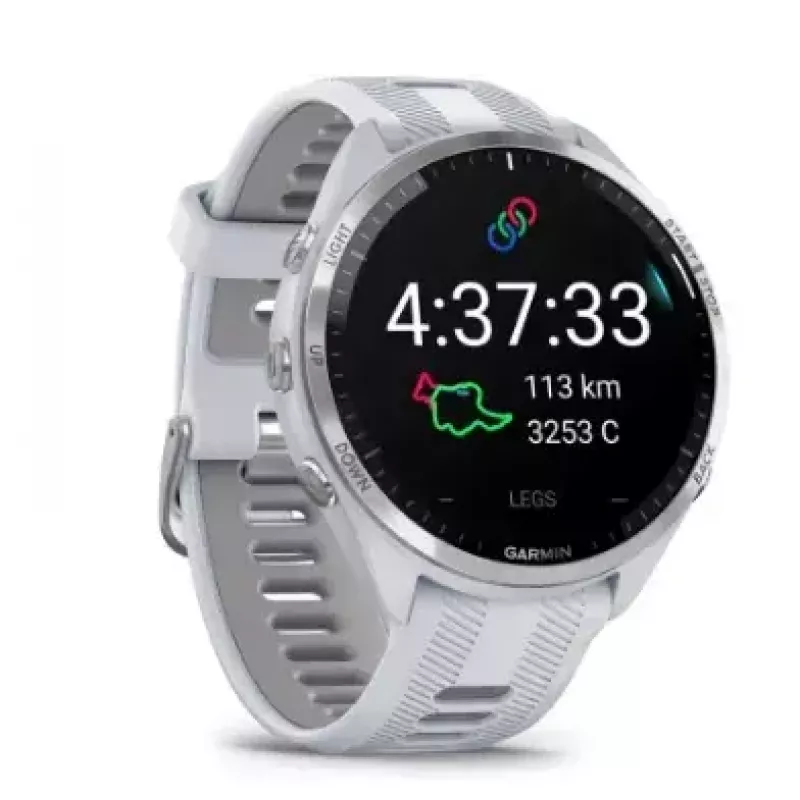 Garmin Forerunner 965 smartwatch, 47 mm, AMOLED de 1,4 polegadas, 32 GB, GPS, branco