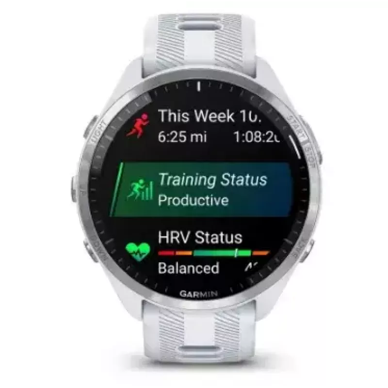 Garmin Forerunner 965 smartwatch, 47 mm, AMOLED de 1,4 polegadas, 32 GB, GPS, branco