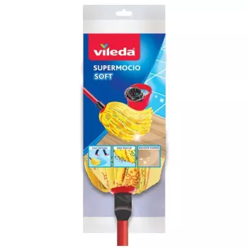 Capa de mopa Vileda vermelha amarela