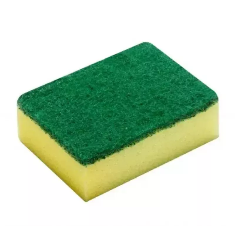 Esponja de louça VILEDA Tip-Top pack de 5, esponjas retangulares em fibra 70×90×30 mm, amarelas