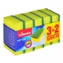 Esponja de louça VILEDA Tip-Top pack de 5, esponjas retangulares em fibra 70×90×30 mm, amarelas