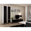 Suporte de TV cama meble VIGO 180 — 1800×400×300 mm, tampo branco, estrutura branca, aglomerado