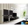 Suporte de TV cama meble VIGO 180 — 1800×400×300 mm, tampo branco, estrutura branca, aglomerado