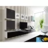 Suporte de TV cama meble VIGO 180 — 1800×400×300 mm, tampo branco, estrutura branca, aglomerado