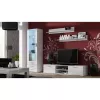 Cama Meble SOHO 180 móvel de TV, branco / branco brilhante