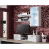 Cama Meble SOHO 180 móvel de TV, branco / branco brilhante