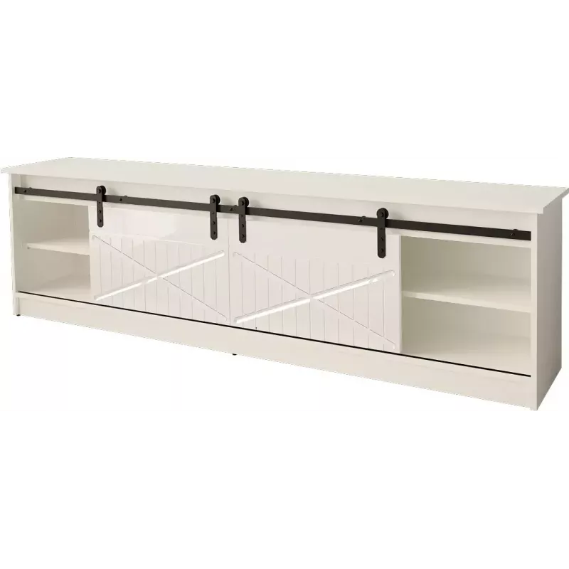 Móvel de TV Cama Meble GRANERO RTV 200x56,7x35 cm — tampo branco, corpo em aglomerado