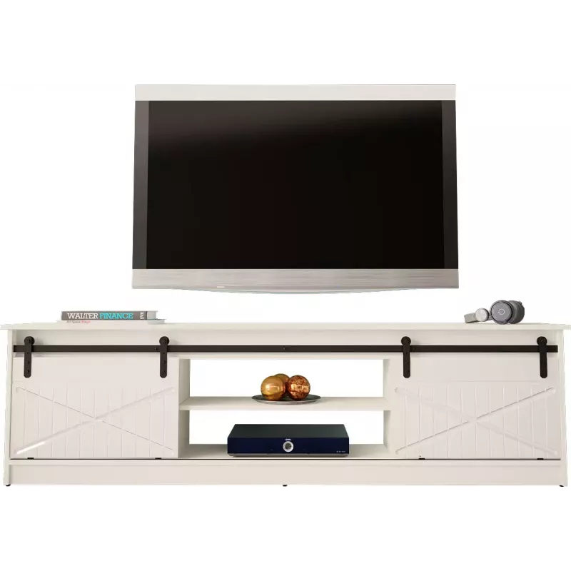 Móvel de TV Cama Meble GRANERO RTV 200x56,7x35 cm — tampo branco, corpo em aglomerado