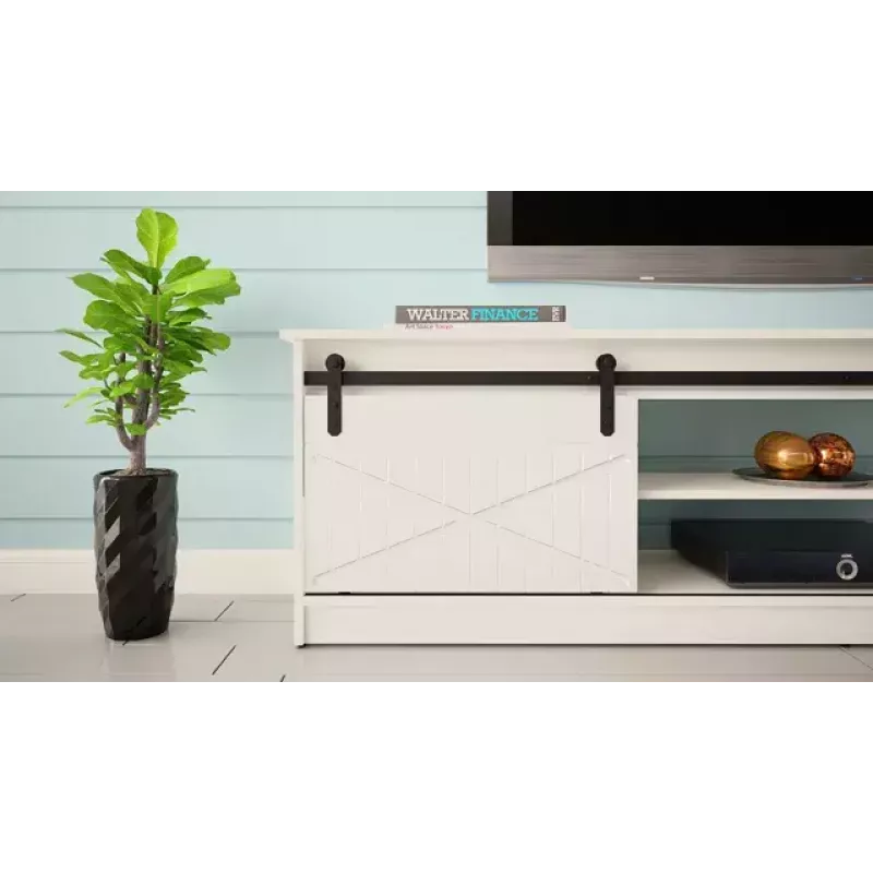 Móvel de TV Cama Meble GRANERO RTV 200x56,7x35 cm — tampo branco, corpo em aglomerado