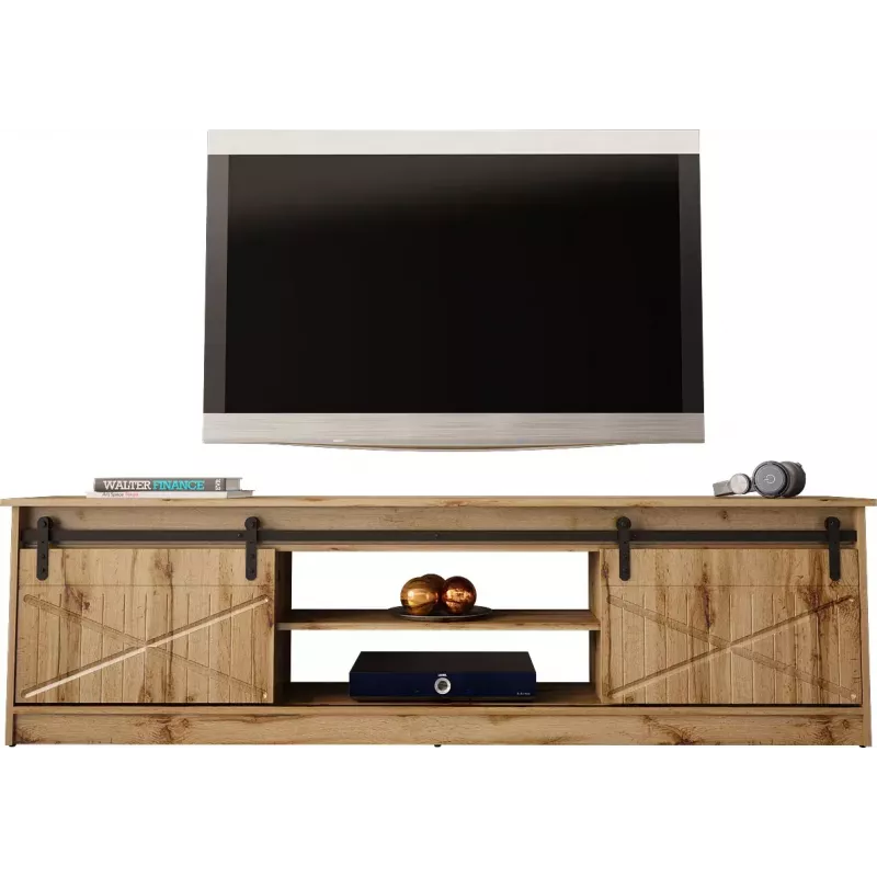 Móvel de TV Cama Meble GRANERO RTV, acabamento carvalho Wotan, 2000×350×567 mm