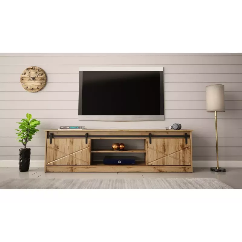 Móvel de TV Cama Meble GRANERO RTV, acabamento carvalho Wotan, 2000×350×567 mm