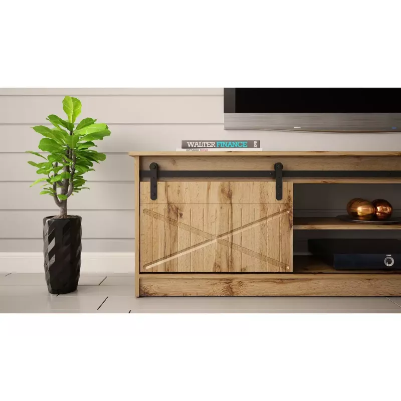Móvel de TV Cama Meble GRANERO RTV, acabamento carvalho Wotan, 2000×350×567 mm