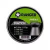 Chumbos para carabina de ar RANGER PRORO 4,5 mm Diabolo — 500 unid., prateado, distribuidor de alumínio