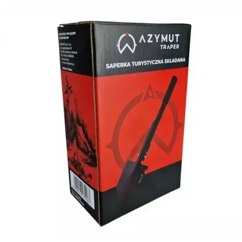 AZYMUT Trapper H-C271008 pá tática multifuncional com bolsa, preta