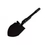 Pá tática dobrável AZYMUT Trapper — aço inoxidável, preta, 410 mm, 565 g