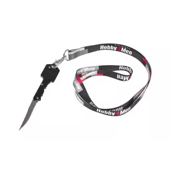Faca de bolso GUARD YC-006-BL — compacta preta, lâmina de aço inoxidável 50 mm, fechada 70 mm, peso 80 g