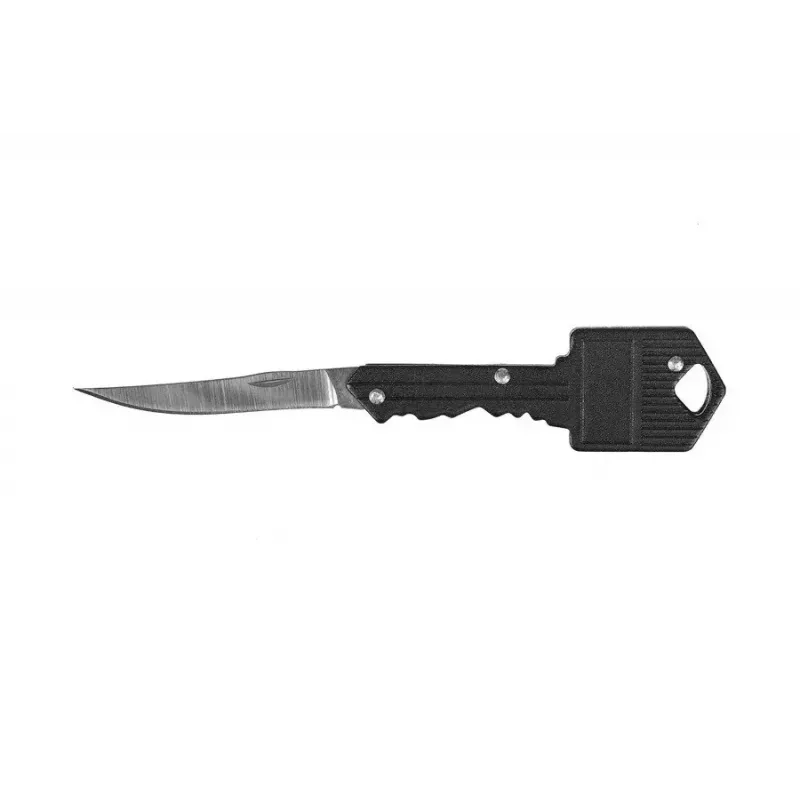 Faca de bolso GUARD YC-006-BL — compacta preta, lâmina de aço inoxidável 50 mm, fechada 70 mm, peso 80 g