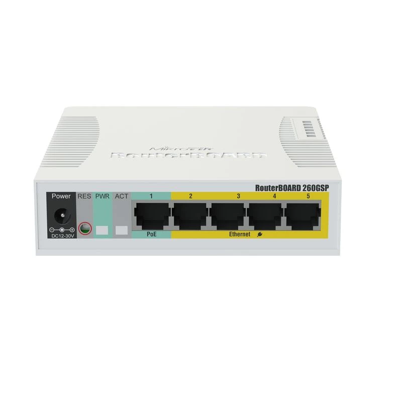 MIKROTIK RB260GSP - switch Gigabit de 4 portas + PoE