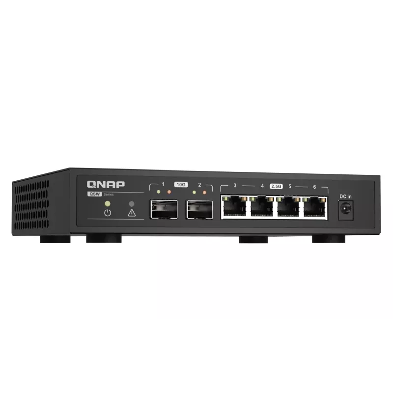 QNAP QSW-2104-2S switch de rede não gerido 2.5G Ethernet preto