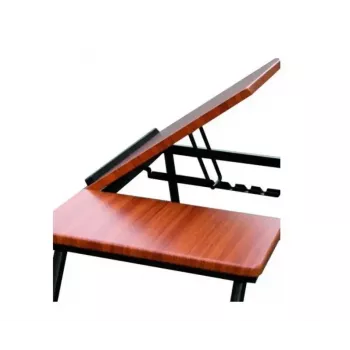 Mesa de cabeceira HERDEGEN 421118 — estante compacta em plástico com 4 prateleiras, bronze, 250 mm de altura