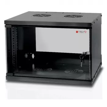 Techly Armário de parede para rack 19 6U D320 Preto Montado” I-CASE EL-1006B32