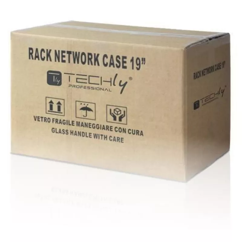Techly Armário de parede para rack 19 6U D320 Preto Montado” I-CASE EL-1006B32