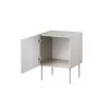 Mesa de cabeceira Cama meble SIENA 44,5×40×59 cm, cashmere mate, MDF e aglomerado, conjunto de 2