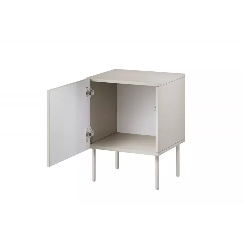 Mesa de cabeceira Cama meble SIENA 44,5×40×59 cm, cashmere mate, MDF e aglomerado, conjunto de 2