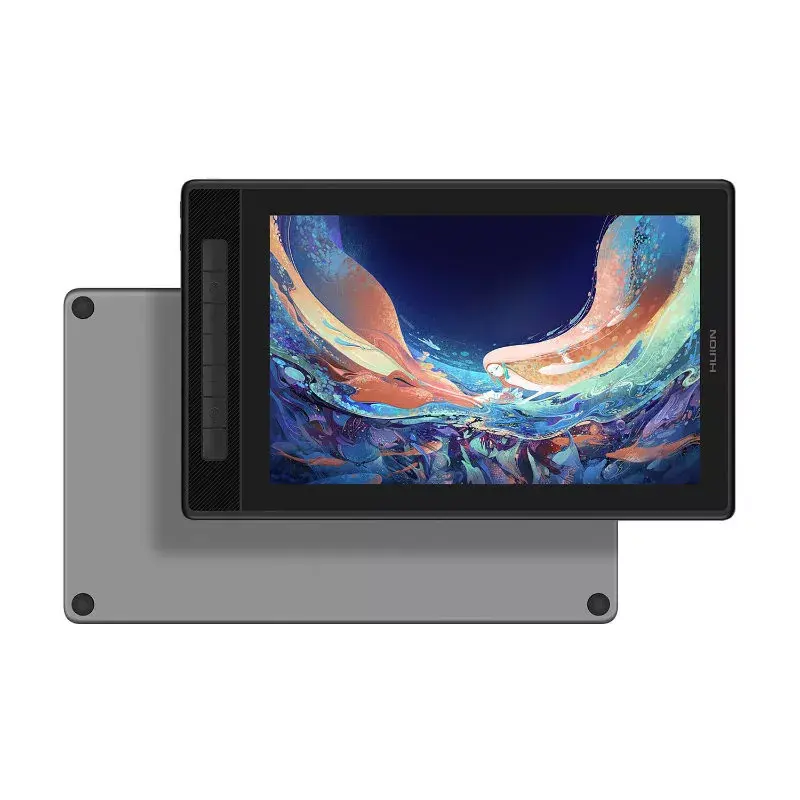 HUION Kamvas Pro 13 (2.5K) GT1302 tablet gráfico com ecrã, IPS 2.5K de 13,3 polegadas, quantum dot, 286,5×179 mm, 8192 níveis de pressão, 5080 lpi, USB-C, prateado