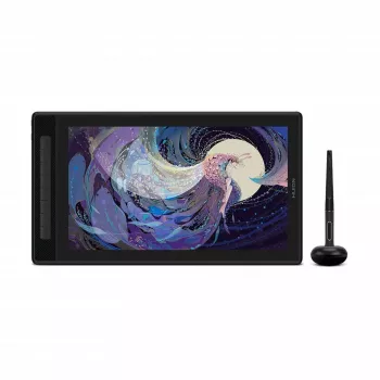 Mesa digitalizadora HUION Kamvas Pro 16 GT1602 39,8 cm (15,7 polegadas) ecrã IPS 2.5K, 8192 níveis de pressão, 8 teclas programáveis, USB-C/HDMI