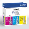Pack de tinteiros compatíveis Brother BT-5000C, combinação de 3 cores (ciano, magenta, amarelo), 3 unid., 48,8 ml, 5000 páginas