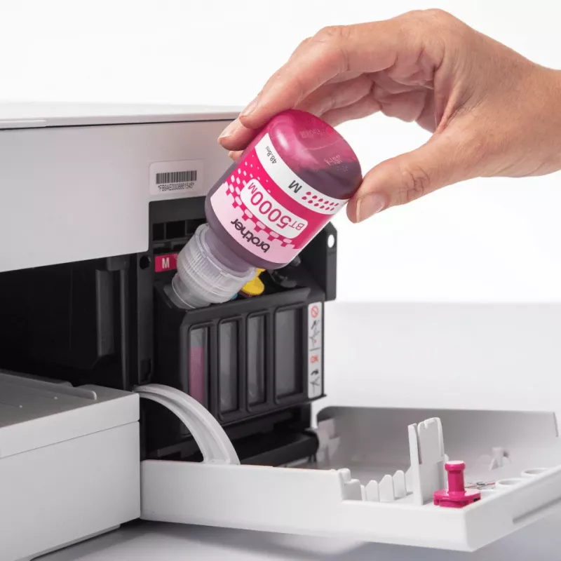 Pack de tinteiros compatíveis Brother BT-5000C, combinação de 3 cores (ciano, magenta, amarelo), 3 peças, 48,8 ml, 5000 páginas