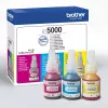 Pack de tinteiros compatíveis Brother BT-5000C, combinação de 3 cores (ciano, magenta, amarelo), 3 peças, 48,8 ml, 5000 páginas